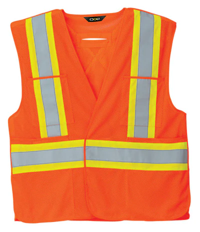 Vanguard - Tricot Hi-Vis 5 Point Tear-Away Vest - Dual Sized