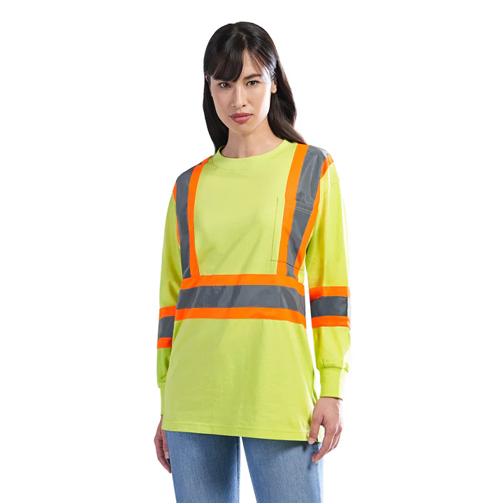 Paramount - Cotton Long Sleeve Hi-Vis T-Shirt